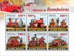 2024-02 - GUINEA BISSAU- FIRE ENGINES             6V  MNH** - LKW