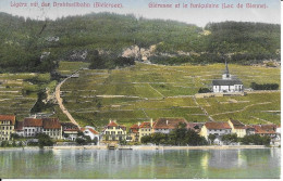 Ligerz Mit Der Drahtseilbahn  (Bielersee) Gléresse Et Le Funiculaire (Lac De Bienne) - Gléresse