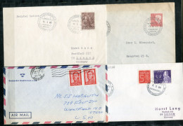 SCHWEDEN - 4 Briefe Schiffspost, Paquebot, Navire, Ship Letter - SWEDEN / SUÈDE - Storia Postale