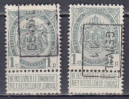 1620 Voorafstempeling Op Nr 81 - GENVAL 11 - Positie A & B - Roller Precancels 1910-19