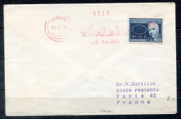 DÄNEMARK AFSt, "M/S TJALDUR" Auf Brief Nach Paris, Schiffspost, Paquebot, Navire, Ship Letter - DENMARK / DANEMARK - Covers & Documents