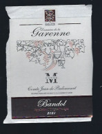 Etiquette Vin   Domaine De La Garenne  Dandol 2021  Cuvée M  Comte  Jean De Balincourt  " Femme, Verre, Feuilles Grapp - Vino Rosado