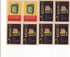 Slovakia - 8 Matchbox Labels - Club Of Readers Of Agricultural Literature - Boites D'allumettes - Etiquettes