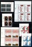Denmark 1987-1988; 8 Corner Blocks Of 4; MNH(**). - Neufs