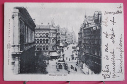 Visuel Très Peu Courant - Angleterre - Birmingham - Corporation St. - CPA Précurseur 1902 - Birmingham