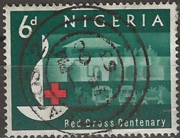 NIGERIA 1963 Centenary Of Red Cross - 3d - Emblem And First Aid Team FU - Nigeria (1961-...)
