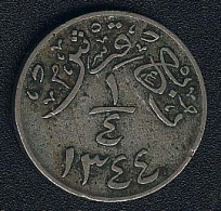 Saudi Arabien, 1/4 Girsh AH 1344, Rar - Saudi Arabia