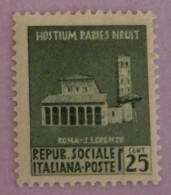 ITALIE REPUBLIQUE SOCIALE  YT 28  NEUF**MNH ANNÉE 1944 - Neufs