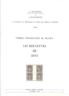 1A1 --- Timbres Préoblitéres De France - Les Roulettes De 1893 Dutripon & Malevergne - Filatelie En Postgeschiedenis