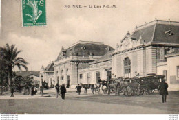 712Ma  06 Nice La Gare P L M PLM (vue Pas Courante) - Transport Ferroviaire - Gare