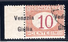 Segnatasse Cent. 10 Soprastampa In Parte Impressa Sul Margine - Lokale/autonome Uitgaven