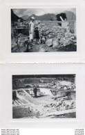 9-86Ve  74 Faverges Lot De 2 Photos La Maison En Construction Les Fouilles - Faverges