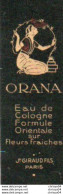 Etiquette Parfum Grasse Giraud Lotion Genet De L'Esterel Dorures Gauffrées - Etiketten