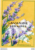 Etiquette Parfum Grasse Giraud Lavande Des Alpes - Etichette