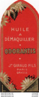 Etiquette Parfum Grasse Giraud Huile à Maquiller Odorantis - Etichette