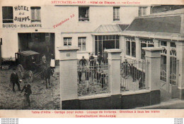 88Sv  76 Neufchatel En Bray Hotel De Dieppe Rue Cauchoise Garage Pour Autos Tacots - Neufchâtel En Bray