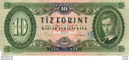 96Bv  Billet Banque Hongrie Tiz Forint 1969 - Ungheria