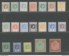 1938-51 Leeward Islands - Stanley Gibbons N. 95-114 - 19 Valori - Serie Completa - MNH** - Autres & Non Classés