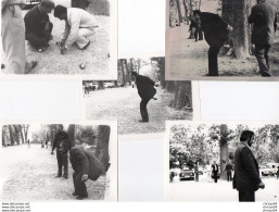 911Ms  Lot De 5 Photos Concours De Boules Petanque En 1975 - Boule/Pétanque