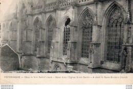 93Sv  Belgique Poperinghe Poperinge église St Bertin Perçée Par Un Obus - Poperinge