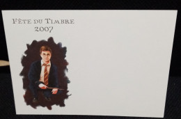 Carte Postale Fête Du Timbre 2007 Harry Potter. - Expositions