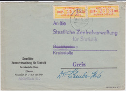 DDR Dienst B ZKD Mi 17 P (2) MeF Bf Gera 1958 - Storia Postale