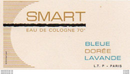 V11 96Hs  Carte Parfum Eau De Cologne Smart Bleue Dorée Lavande - Antiguas (hasta 1960)