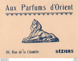 V11 96Hs  Carte Aux Parfums D'Orient 22 Rue De La Citadelle à Béziers - Autres & Non Classés