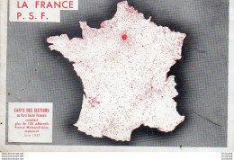 V9Sv   La France PSF Parti Socialiste Français Carte Géographique Des Sections En 1937 - Partidos Politicos & Elecciones