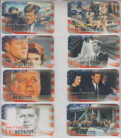 USA PRESIDENT JOHN F. KENNEDY SET OF 8 PHONE CARDS - Characters