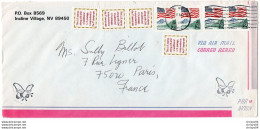 V11 96Hs  Courrier Air Mail Oblitération Timbres USA En 1991 Stamps Aditional Postage - Covers & Documents