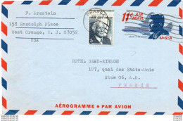 V11 96Hs  Courrier Air Mail Oblitération Timbres USA West Orange To Nice En 1968 - Cartas & Documentos