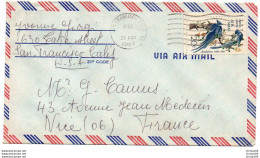 V11 96Hs  Courrier Air Mail Oblitération Timbres Etats Unis USA From San Francisco En 1967 - Autres & Non Classés