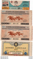 V11 96Hs   Billet De Loterie Lot De 4 Billets Loterie Nationale De 1937 Et 1952 - Biglietti Della Lotteria