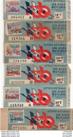 V11 96Hs   Billet De Loterie Lot De 6 Les Ailes Mutilées 1950 51 Et 52 - Biglietti Della Lotteria