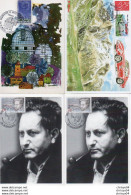 1V4 JE  Lot De 4 Cartes Maximum Du 04 Alpes De Haute Provence Jean Giono Ferrari Observatoire St Michel - Verzamelingen & Reeksen