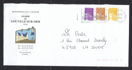 FRANCE 2002 - LUQUET  RF - Enveloppe Illustrée De MAIRIE, Affranchie Avec Y&T N° 3443-3446-3452. Oblitérée. TB. - 1997-2004 Marianne Van De 14de Juli