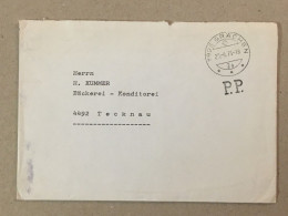 Schweiz  Svizzera Suisse Used Letter Stamp On Cover Stationery Entier Postal 1979 Grachen - Other & Unclassified