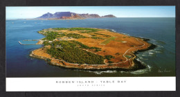 Carte Panoramique - Afrique Du Sud - ROBBEN ISLAND - TABLE BAY - Vue Aérienne ( Format 11X21,5 Cm) Réf N° 22 - Afrique Du Sud