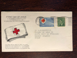 CANADA FDC COVER 1952 YEAR RED CROSS HEALTH MEDICINE STAMPS - Cartas & Documentos
