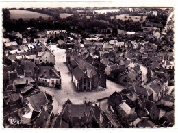 Locminé Vue Aérienne Le Centre Et L'Eglise - Locmine