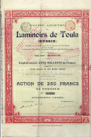 Titre De 1899 - Société Anonyme Des Laminoirs De Toula - Russie - Russia