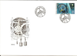 FDC 640 Czech Republic Big Tower Clock Of The Prague Old Town 2010 - Clocks