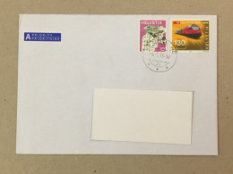 Schweiz  Svizzera Suisse Used Letter Stamp Cover SBB CFF FFS Train Zug Chemin De Fer Railway 2002 Jubilee - Other & Unclassified