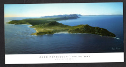 Carte Panoramique - Afrique Du Sud -  - CAPE PENINSULA - FALSE BAY - Vue Aérienne ( Format 11X21,5 Cm) Réf N° 72 - Afrique Du Sud