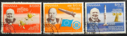 PANAMA 1962 - Space Exploration 3 Timbres Sir Winston Churchill - Format : 50 X 40mm - Oblitérés - Sir Winston Churchill