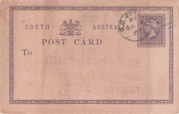 SOUTH AUSTRALIA - POSTCARD ONE PENNY 1887 / 5228 - Cartas & Documentos