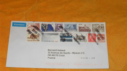 ENVELOPPE DE 2021 ./ MARQUE DANEMARK..POUR CROIX...+ TIMBRES X12... - Lettres & Documents