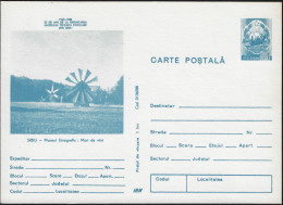 Roumanie 1988. Entier Postal, 25 Ans Du Musée Technique De Sibiu, Musée Ethnographique. Moulins à Vent - Molens