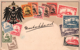 Représentation De Timbres: Stamps Deutsch Sudwestafrika - Carte Ottmar Zieher N° 18 - Francobolli (rappresentazioni)